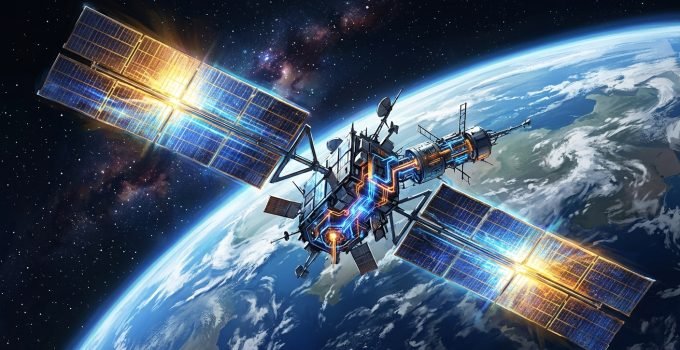 Satélite K2 Gravitas em órbita, demonstrando o futuro da computação espacial e data centers no espaço.