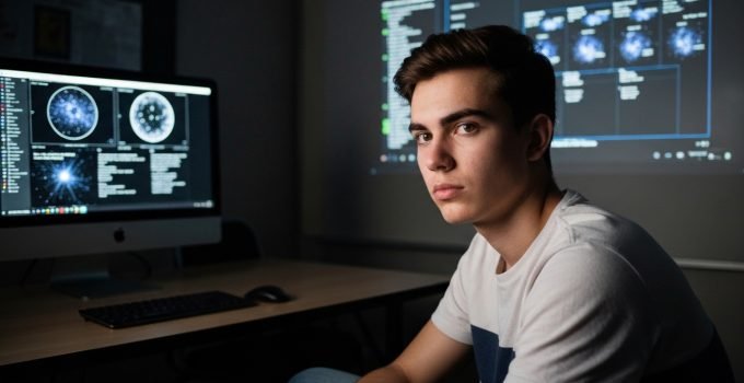 Estudante de 18 anos analisa dados da NASA com inteligência artificial e faz descobertas cósmicas.