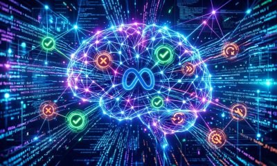 Meta AI: ilustração de raciocínio semi-formal para revisão de código com LLMs.