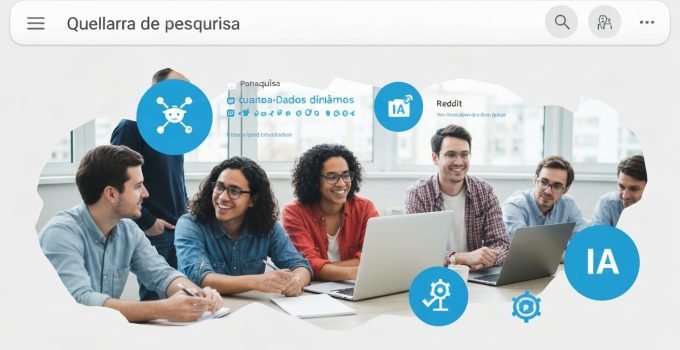 Interface do Reddit exibindo resultados de busca com recursos de inteligência artificial.