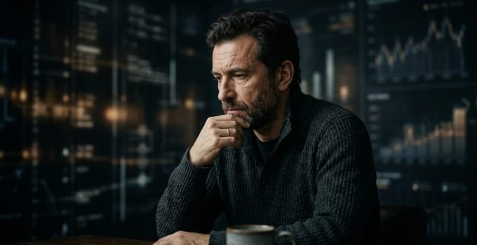 Retrato de Leonid Radvinsky, o empresário por trás da venda do OnlyFans, em um momento de reflexão.